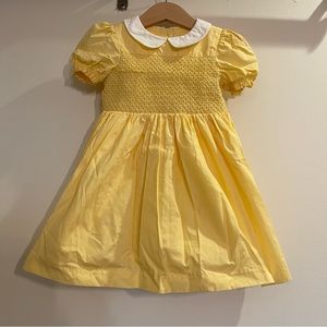 Janie and Jack Yellow dress 12-18mo